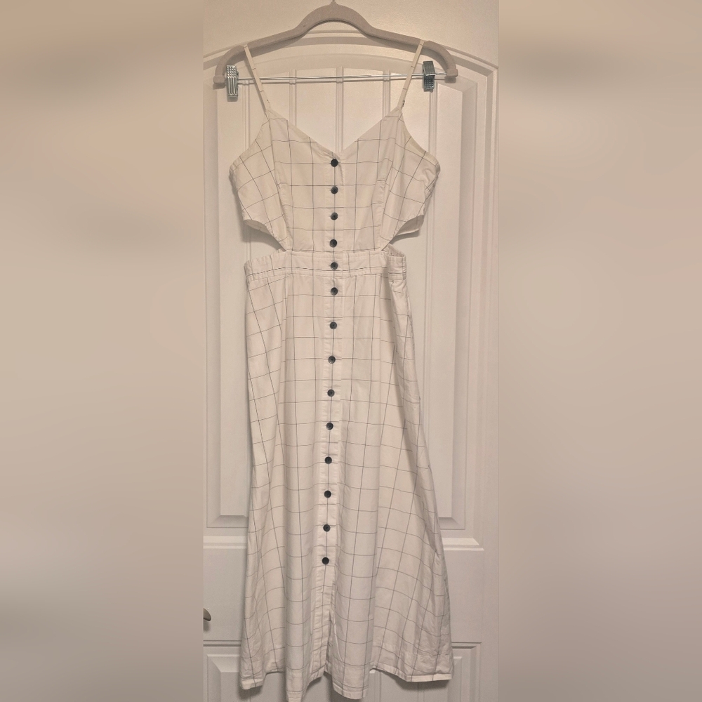 MADEWELL Windowpane Cutout Cami Mididress - Picture 4 of 12